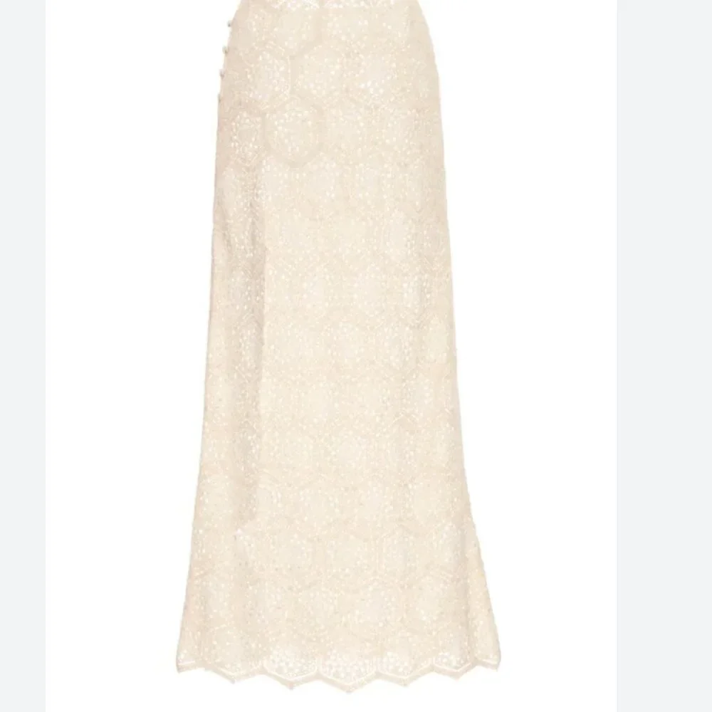 Agua Bendita Women's Floral Crochet Ivory Tove Seed Skirt Size - S - Picture 1 of 7